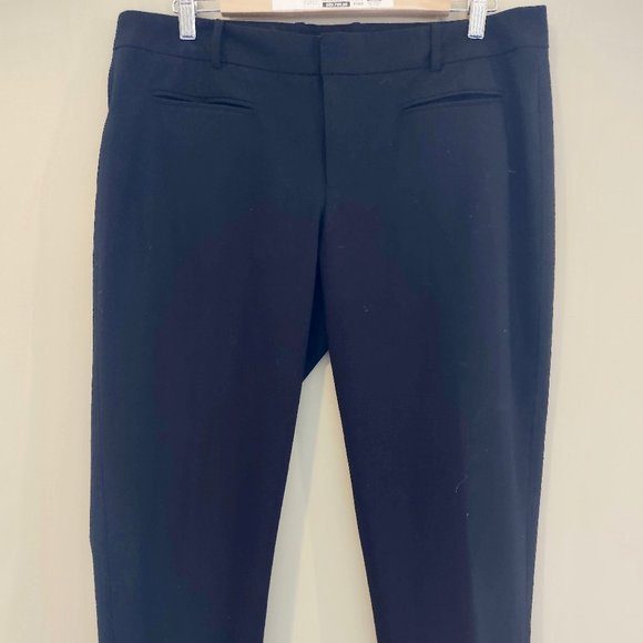 GAP Black Slim Cropped Pants EUC - Picture 1 of 4